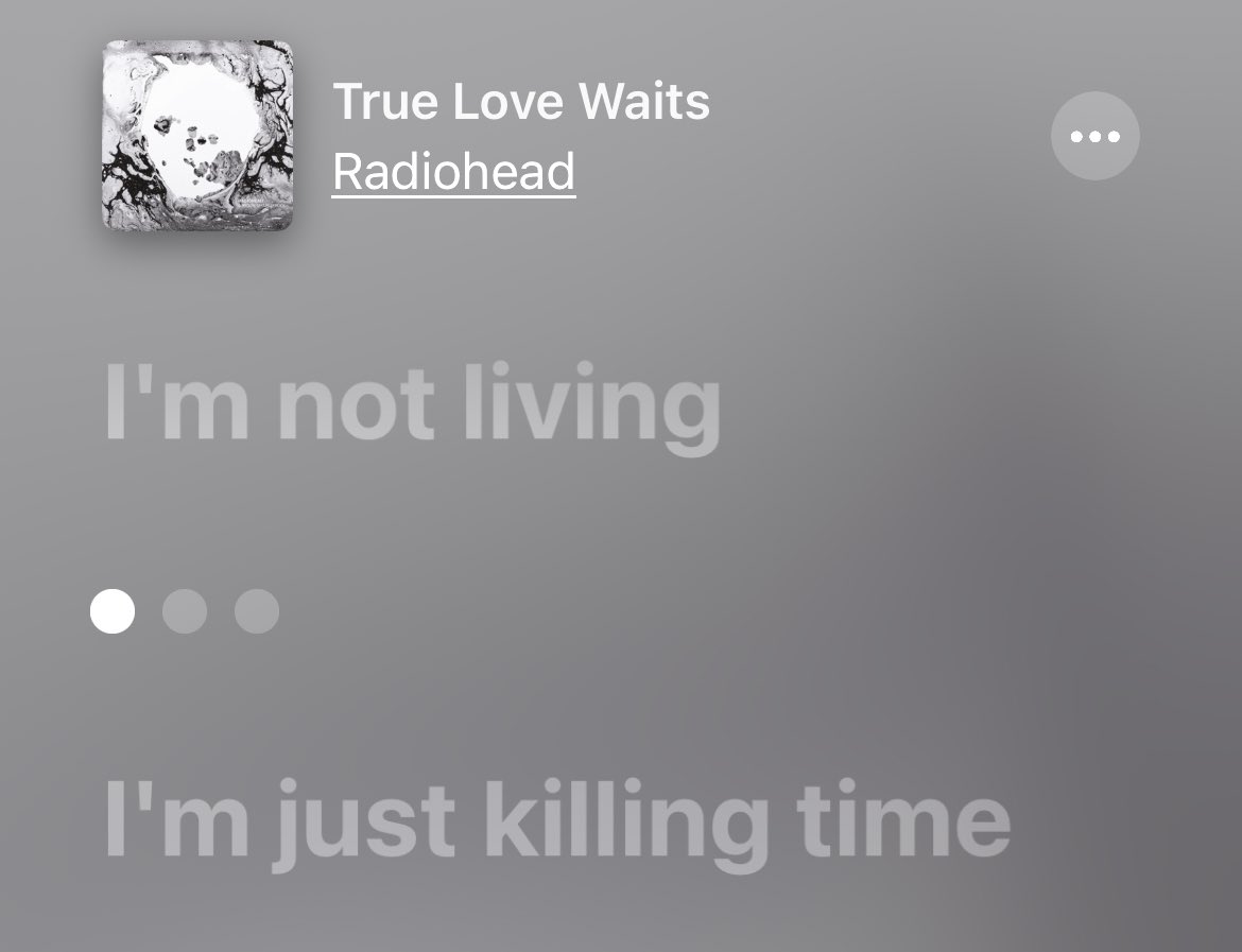 Radiohead – True Love Waits Lyrics