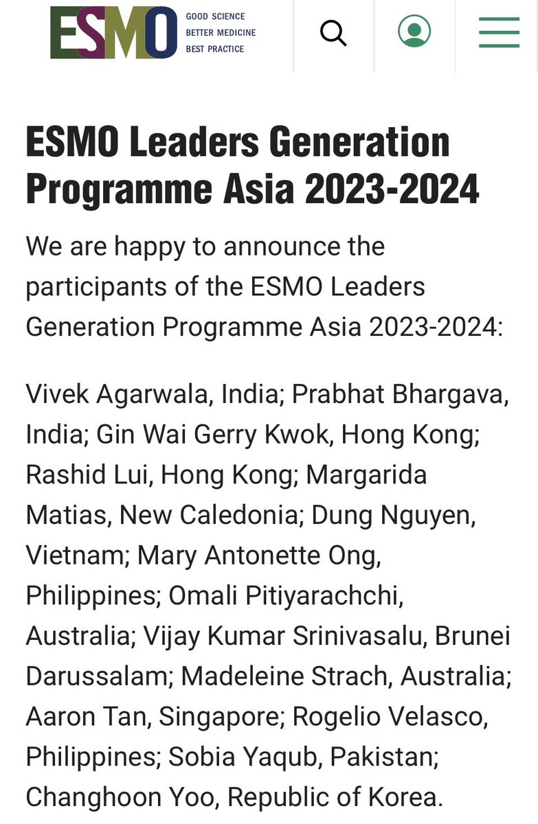 Rashid Lui 雷諾信 (@rashidlui) on Twitter photo Honoured to be selected for the <a href="/myESMO/">ESMO - Eur. Oncology</a> Leaders Generation Programme Asia 2023-2024
Thanks so much Prof #BrigetteMa for your kind support!
esmo.org/career-develop…
#GIoncology <a href="/CUHKMedicine/">CUHK Medicine</a> <a href="/CUHKGI/">CUHK Gastroenterology & Hepatology</a> Honoured to be selected for the <a href="/myESMO/">ESMO - Eur. Oncology</a> Leaders Generation Programme Asia 2023-2024
Thanks so much Prof #BrigetteMa for your kind support!
esmo.org/career-develop…
#GIoncology <a href="/CUHKMedicine/">CUHK Medicine</a> <a href="/CUHKGI/">CUHK Gastroenterology & Hepatology</a>