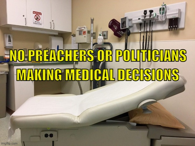 VivianCreekmore's tweet photo. Just found out that I have a brain tumor, so immediately called #Republian political leaders and a preacher to choose my treatment.
NOT!!!
Get politicians and preachers out of medical care.
#DemVoice1 https://t.co/kCXj3VNhsQ