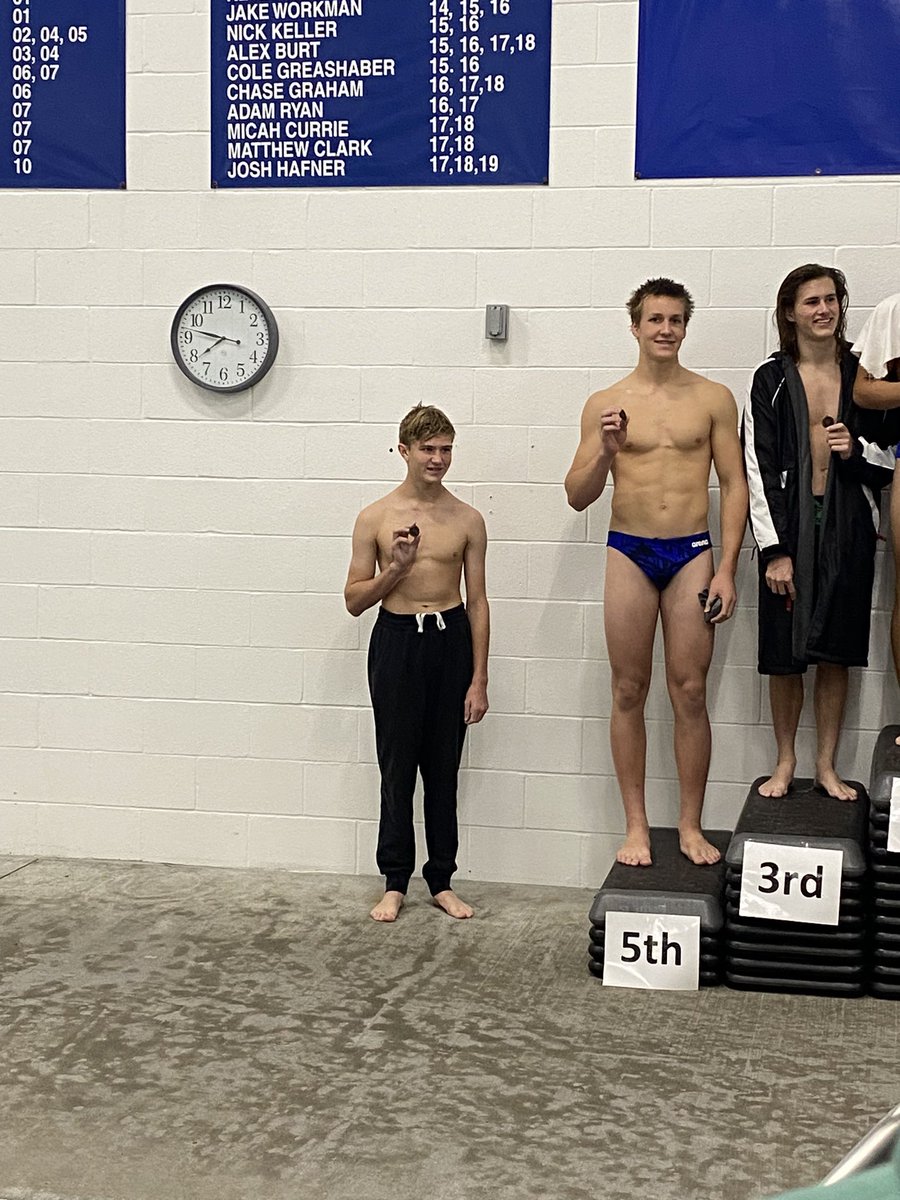 Congratulations to Logan Scott for his 7th place finish at district diving, this qualifies him for State!!!