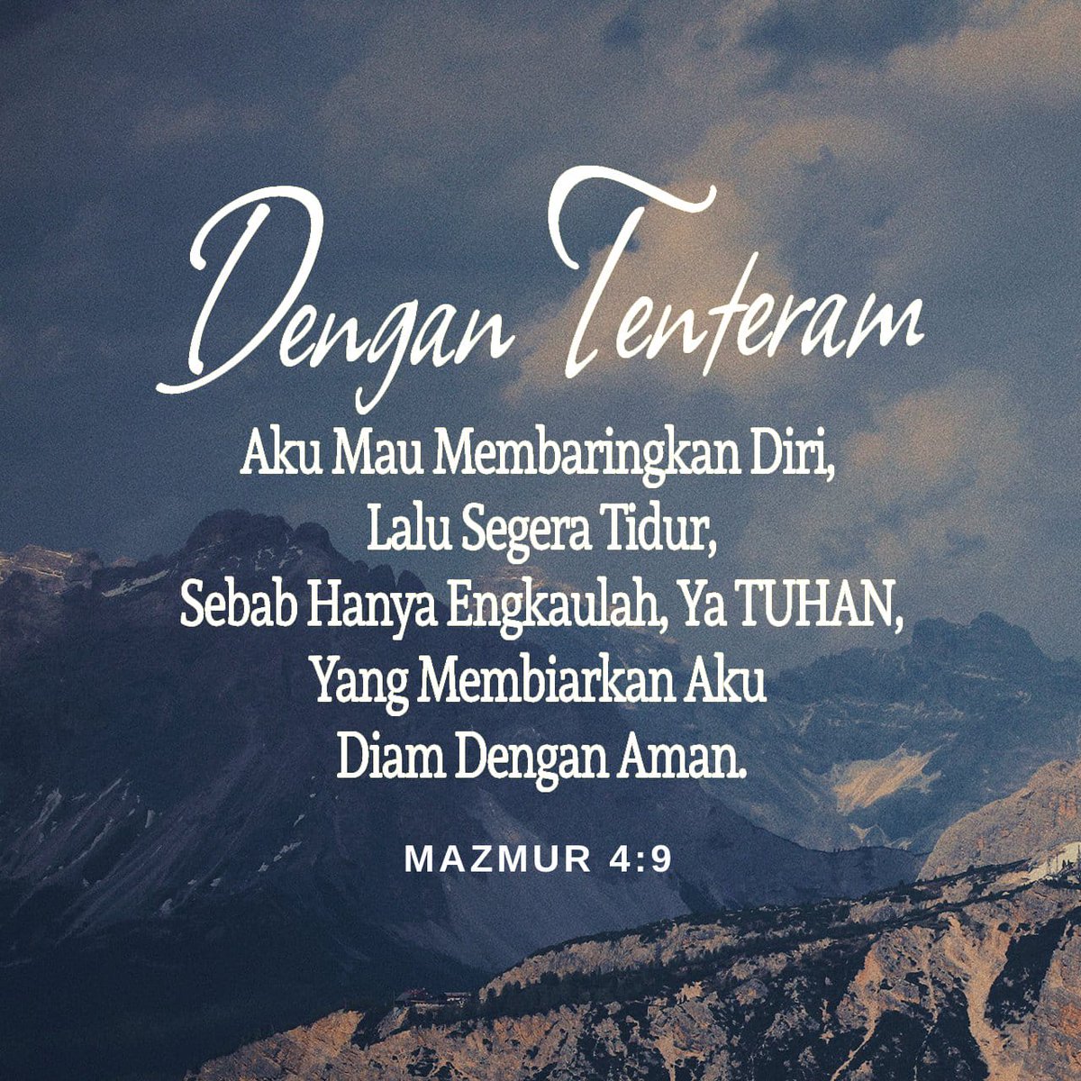 AhimsaFarrell's tweet photo. Hanya di dalam Tuhan hati dan jiwa kita tentram dan aman. 

Banyak di luar sana, mencari kentetraman dan rasa aman melalui objek benda dan seorang figur. Tetapi sesungguhnya hanya di Dalam hadirat Tuhan saja hati kita bisa tenang dan aman. 

Daily Devotions 

4/11/2023 https://t.co/eptPxwDxsR