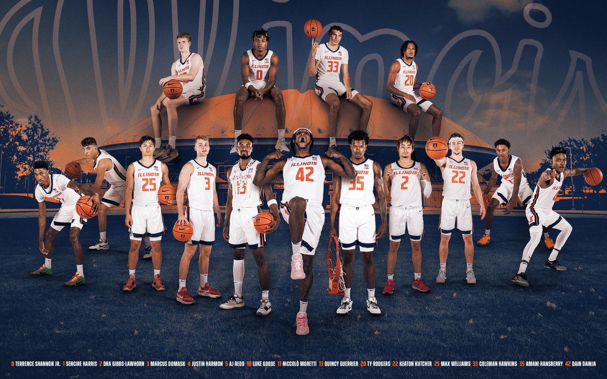 IlliniMBB's tweet photo. It all starts Monday.

#Illini | #HTTO | #EveryDayGuys https://t.co/dja7mYFjwS