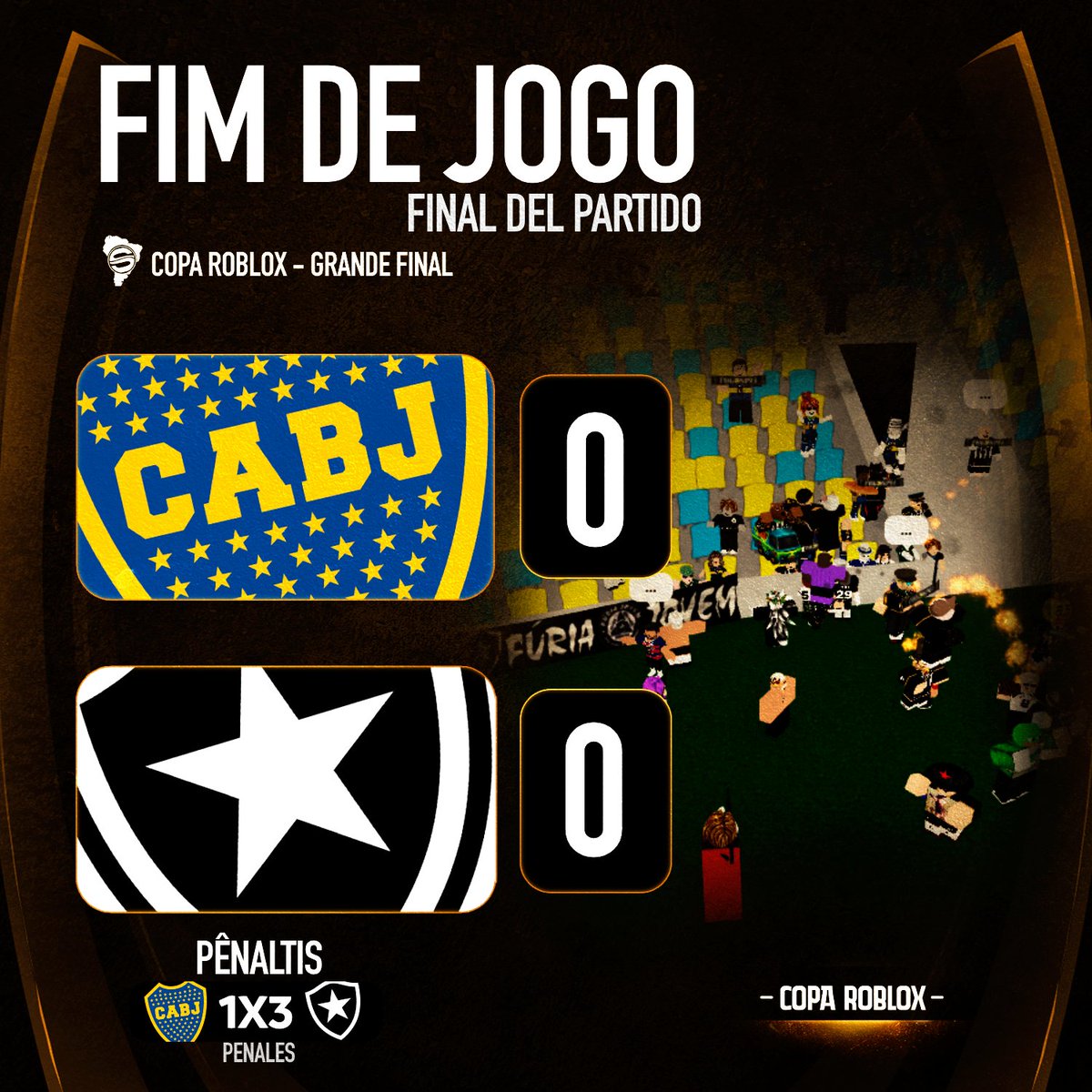 Botafogo Campeão Da Copa Roblox 2023 : r/futebol