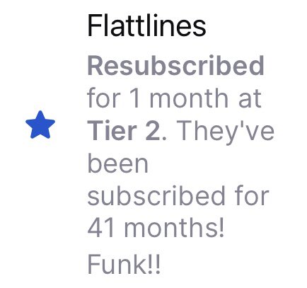 IMFUNKTIPUS's tweet image. What a legend! @Flattlines_ tier 2 for 41 months!!!