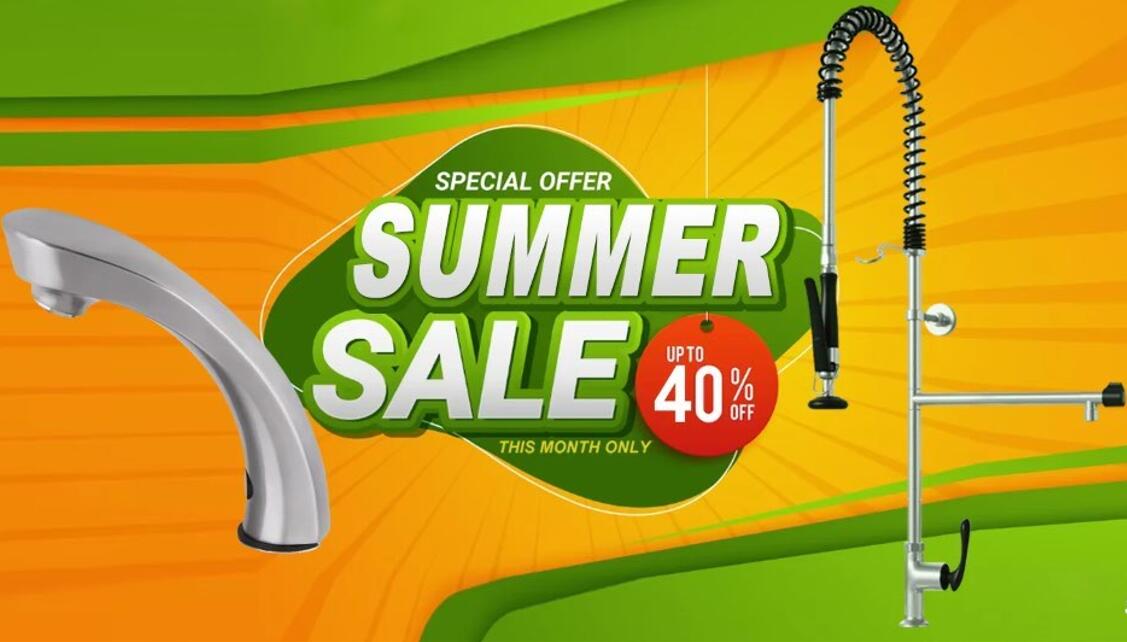 Giginfinity's tweet image. Bestware now have some faucets in a big promotion, the discount reaches to 40% off, only have less than two months time left, take action now!

#sensortap  #kitchentap  #faucet  #tap   #sensorfaucet  #washingfaucet #commercialfauct  #commercialtap #pre-rinse  #pre-rinsefaucet