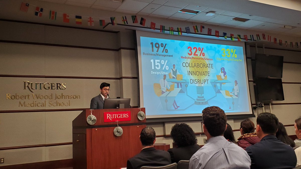 #RUHealthHack2023 begins!  Fantastic talk by J&amp;Js Jeff Mathers on keeping the patient focus in innovation.