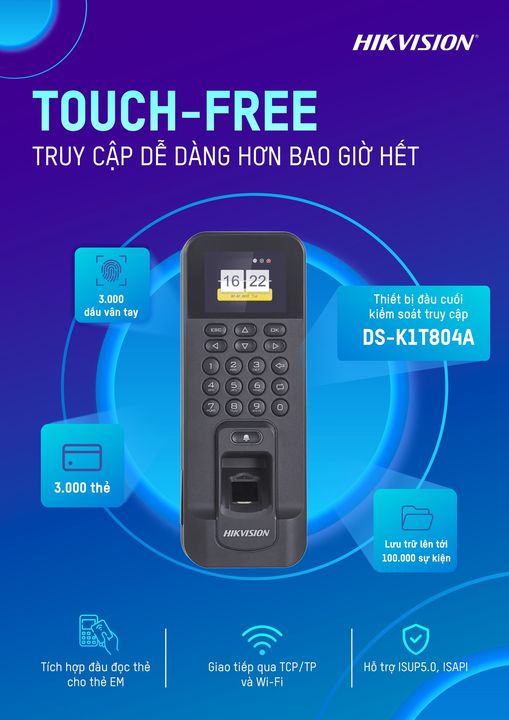 WiseSolutionsVN's tweet image. Đơn giản và hiệu quả: thiết bị HikVision DS-K1T804AMF kiểm soát truy cập cửa sử dụng vân tay, thẻ để đảm bảo an ninh cho văn phòng.

#WiseSolutions #AccessControl