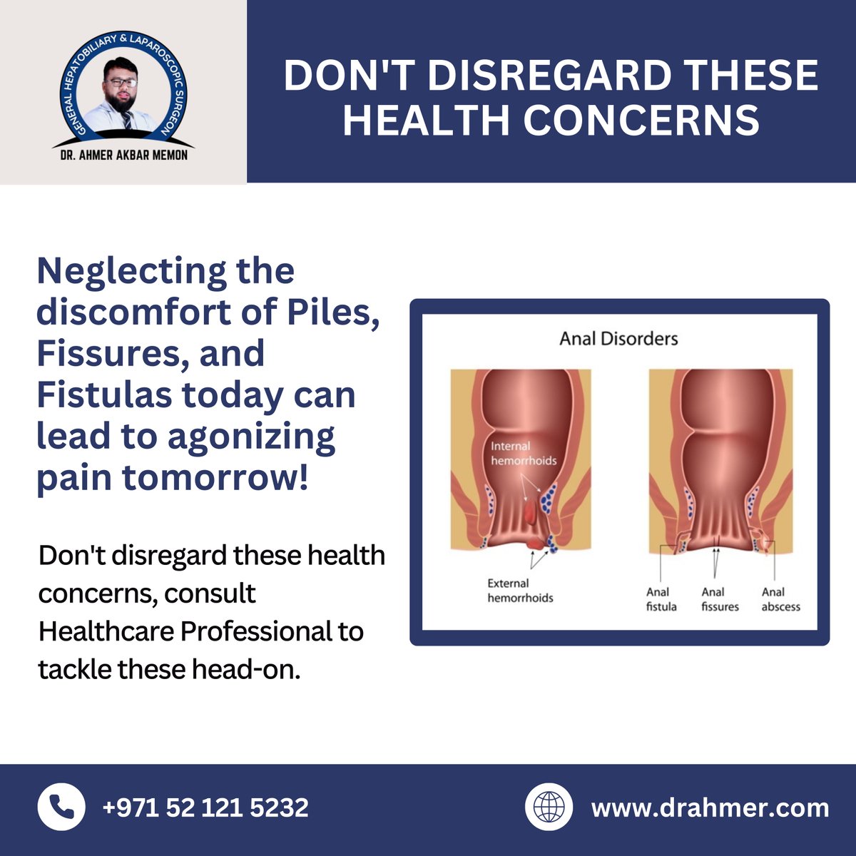 Don't ignore the discomfort of Piles, Fissures, and Fistulas. 😫
.
.
.
#piles #cancerprevention #Pilestreatment #fissure #constipation #ibs #bloating #dubai #doctorsappointment #digestivesystem #immune #dubaitag  #internalpiles #fistula