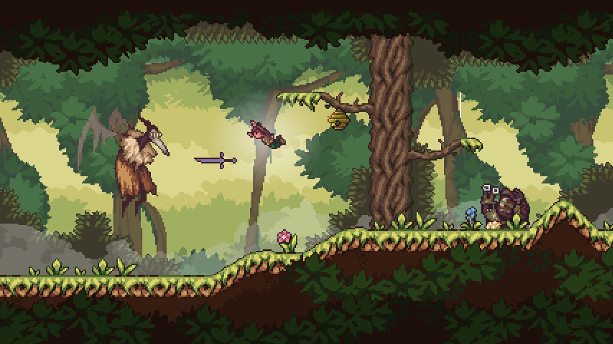wmgamble's tweet image. Behind the Kingdom is the metroidvania equivalent of that fat fantasy novel you stayed up all night reading as a kid. Traipse around the Backcountry of a medieval kingdom meeting all of its weirdos, battling its troublemakers, and getting enough magical powerups to do some real…