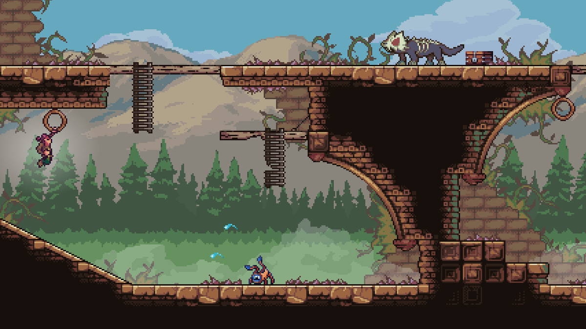 wmgamble's tweet image. Behind the Kingdom is the metroidvania equivalent of that fat fantasy novel you stayed up all night reading as a kid. Traipse around the Backcountry of a medieval kingdom meeting all of its weirdos, battling its troublemakers, and getting enough magical powerups to do some real…