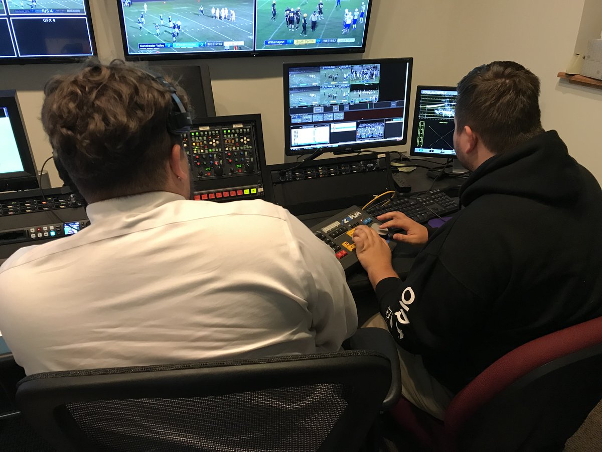 BTS peek as the #CMSportsNet crew gets ready for our high school Football Playoffs Highlights Show tonight at 10PM!  bit.ly/CMSPORTSNET Join <a href="/pat_stoetzer/">Pat Stoetzer</a>  for a recap of the playoffs with Century vs Liberty, Manchester Valley vs Westminster &amp; Williamsport at South Carroll.