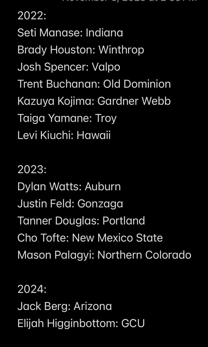 Quite the run for the pitchers at TCC over the last few years. #D1Titans