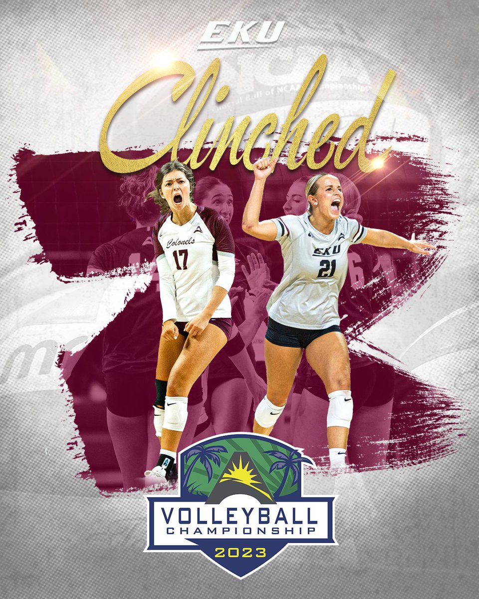 Atlantic Sun Conference (@asunsports) on Twitter photo 🚨𝐂𝐋𝐈𝐍𝐂𝐇𝐄𝐃🚨
<a href="/EKUVolleyball/">EKU Volleyball</a> has locked up a spot in the 2023 #ASUNVB Championship! 💯
🔗 | asunsports.org/tournaments/?i…
#ASUNBuilt | #GoBigE | <a href="/ASUNVB/">ASUN Volleyball🏐</a> 🚨𝐂𝐋𝐈𝐍𝐂𝐇𝐄𝐃🚨
<a href="/EKUVolleyball/">EKU Volleyball</a> has locked up a spot in the 2023 #ASUNVB Championship! 💯
🔗 | asunsports.org/tournaments/?i…
#ASUNBuilt | #GoBigE | <a href="/ASUNVB/">ASUN Volleyball🏐</a>