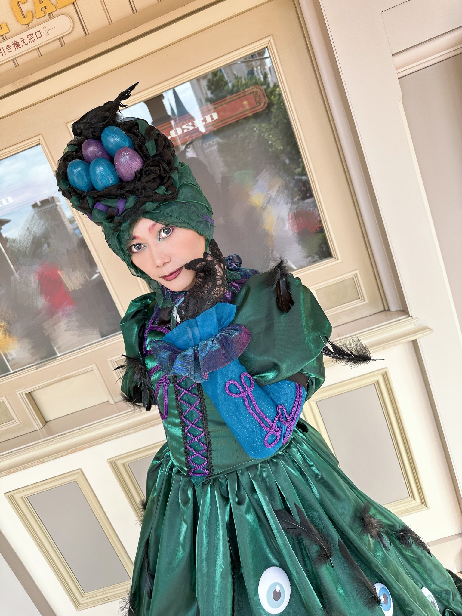 dハロ仮装　スプブ　カラスマダム 仮装フルセット　サイズ9号　M ヴィランズ dハロ仮装 スプブ カラスマダム 仮装フルセット サイズ9号 M