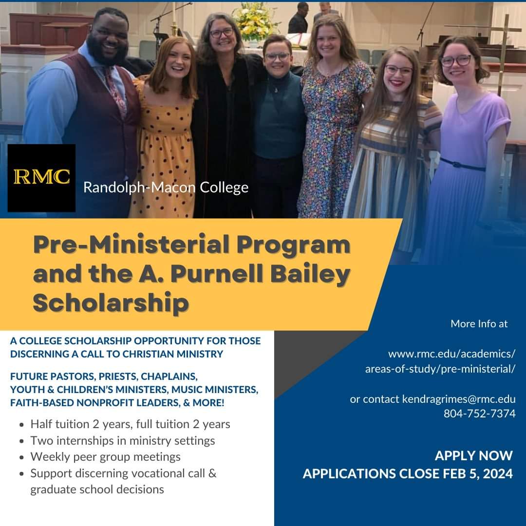 COCncilChurches's tweet photo. An interesting opportunity at @RandolphMacon! https://t.co/w9lVwxgksY
