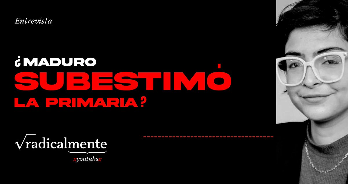 RadicalmentePod's tweet photo. La invitada del episodio de hoy es nadie más que la gran @amilagrosparra.

❗️ | Hoy, @Neoadolfo y @OrlvndoA conversan con Ana Milagros sobre: ¿Maduro subestimó las primarias? ¿Podrá @MariaCorinaYA?

Ya estrenamos 👉🏼 https://t.co/l9dtqERtrY https://t.co/2QEDuOf1kj
