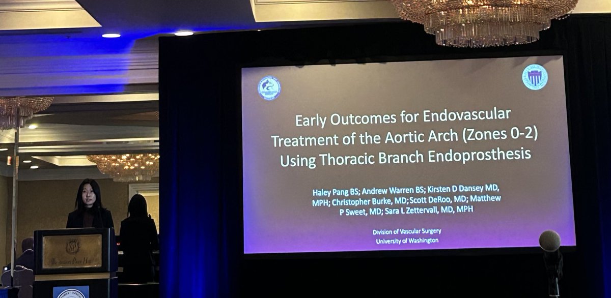 UW Vascular (@uwvascsurg) on Twitter photo Another excellent presentation from our medical students at the 2023 <a href="/PNWVS/">Pacific Northwest Vascular Society</a> meeting. Haley Pang “Early outcomes for endovascular treatment of the aortic arch (Zone 0-2) using thoracic branch endoprosthesis” <a href="/uwmtap/">UW Multidisciplinary Thoracic Aortic Program</a> <a href="/SZettervallMD/">Sara Zettervall</a> Another excellent presentation from our medical students at the 2023 <a href="/PNWVS/">Pacific Northwest Vascular Society</a> meeting. Haley Pang “Early outcomes for endovascular treatment of the aortic arch (Zone 0-2) using thoracic branch endoprosthesis” <a href="/uwmtap/">UW Multidisciplinary Thoracic Aortic Program</a> <a href="/SZettervallMD/">Sara Zettervall</a>