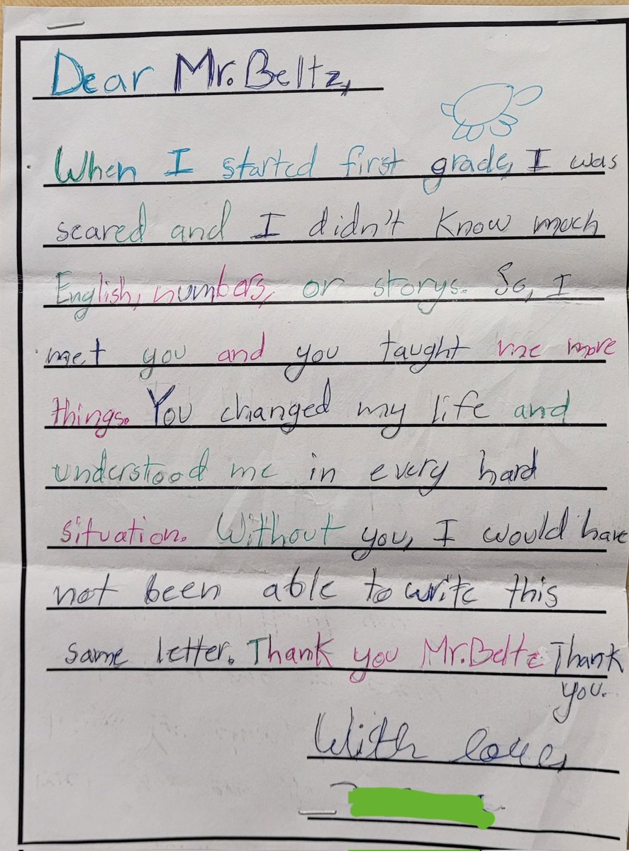 BeltzRob's tweet photo. Connecting with my 'why' at the end of a busy week. When we attune to our students' challenges and frustrations, we are rewarded with authentic connection. This is co-regulation. #education #VOheart #novipride #aen https://t.co/qAJgZ506Ce