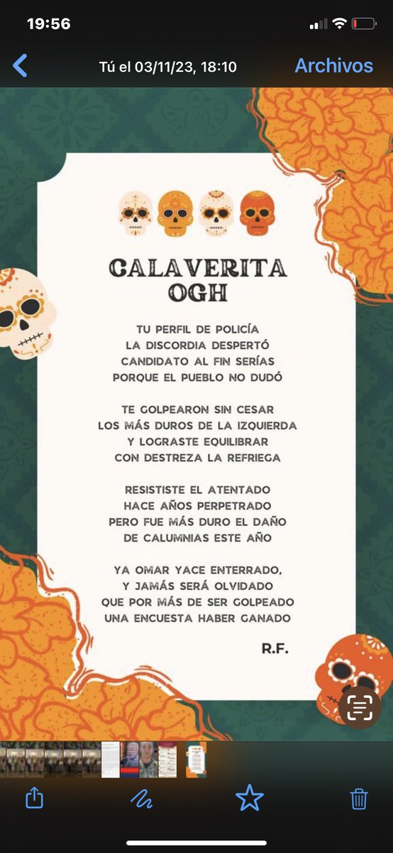 Ahí les dejo una calaverita