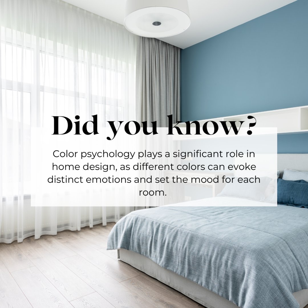 Styling your home? Tap into color psychology! 🎨 
Blue for calm, red for warmth, yellow for positivity, neutrals for elegance, and green for balance. Personalize your space with meaningful hues! #homedesigninspo #homestyling #dreamhome #colorfulspaces #interiordesign #color