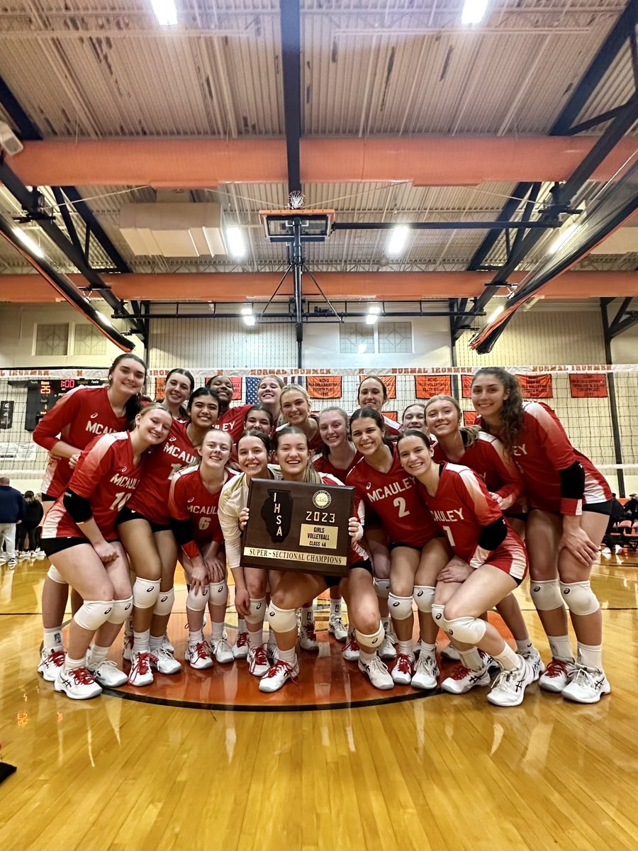 McAuley Volleyball (@mcauley_vb) on Twitter photo With a 25-19, 25-21 win versus Normal West, our Mighty Macs are #STATEBOUND for the THIRD consecutive year! See you soon, <a href="/ISURedbirds/">Illinois State Athletics</a>! #TRADITION #MACNATION With a 25-19, 25-21 win versus Normal West, our Mighty Macs are #STATEBOUND for the THIRD consecutive year! See you soon, <a href="/ISURedbirds/">Illinois State Athletics</a>! #TRADITION #MACNATION