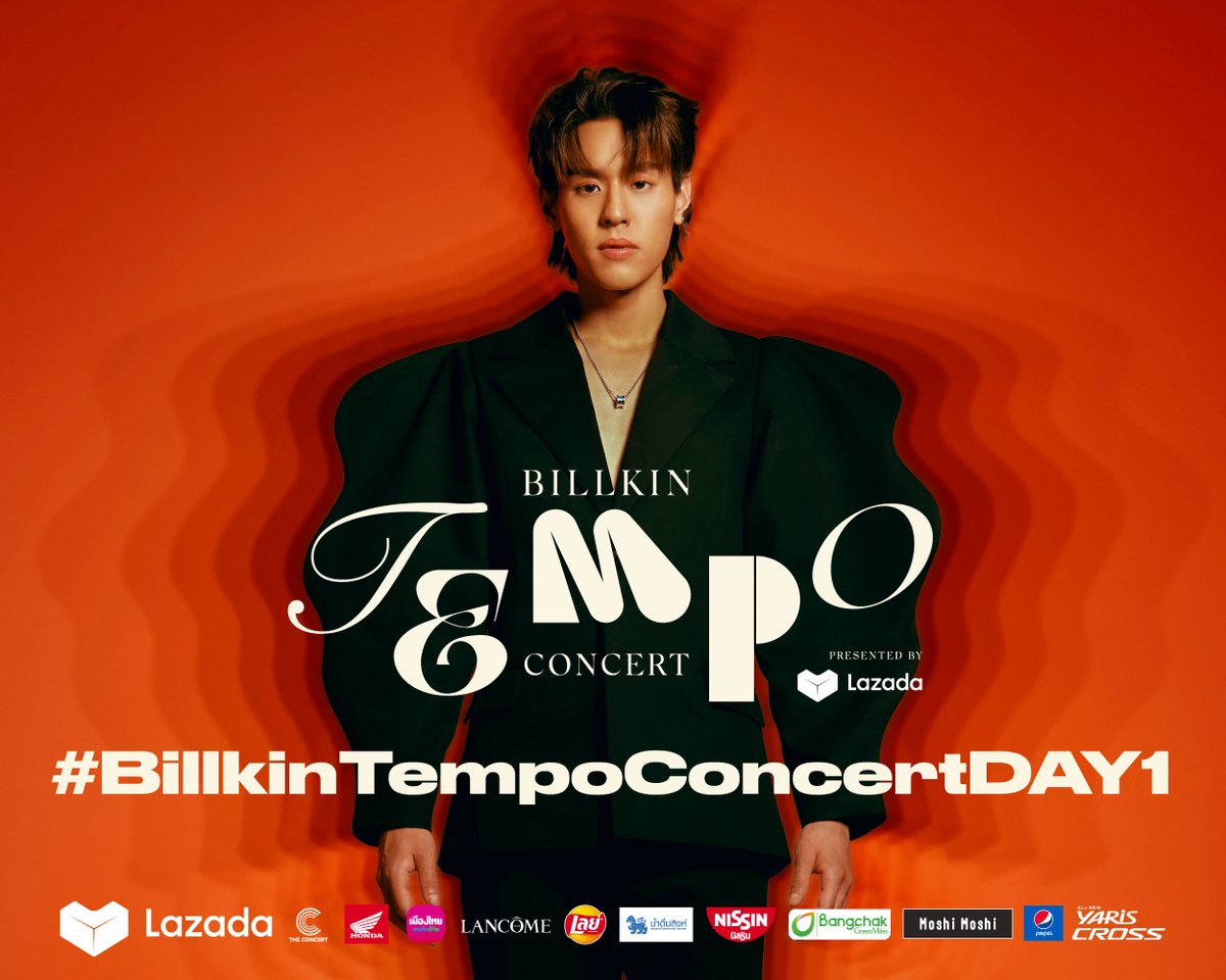 Billkin_Ent's tweet photo. Are you ready for 'Billkin Tempo Concert Presented by Lazada'? DAY 1 🥁 

เจอกันวันนี้ทั้งชาว Tempo หน้างาน 🕺 และชาว Tempo หน้าจอ 📺 
มาเตรียมความพร้อม และพูดคุยกันผ่าน #BillkinTempoConcertDAY1 ได้เล้ย  🎺🎶

#BillkinTempoConcert
#BillkinEntertainment
#Bbillkin https://t.co/nb5dNxgoCv