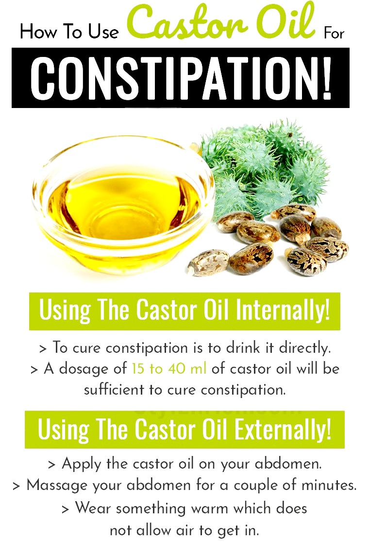 How to use castor oil for constipation?