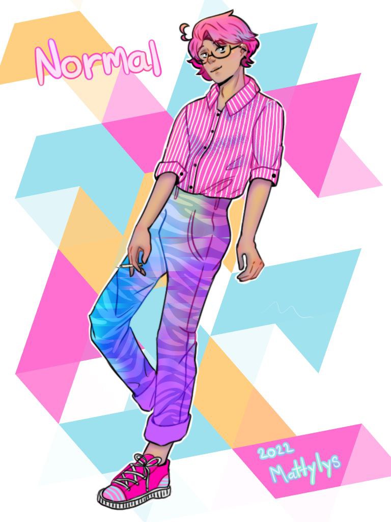 Bue, él es un Matthew, dibuja y le gusta hacer ropita, trabaja como secretario y su color favorito es el rosa 🩷 #Piyodibujamioc