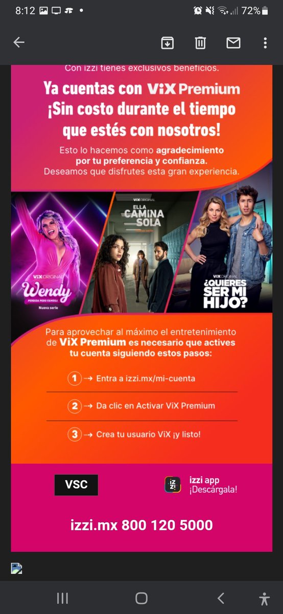 LaloFk's tweet photo. @ayudaizzi hola necesito ayuda quiero activar mi cuenta vix premium que me dieron pero al momento de entrar ala página me sale que mi cuenta no esta confirmada. https://t.co/ByIRQ8L7xd