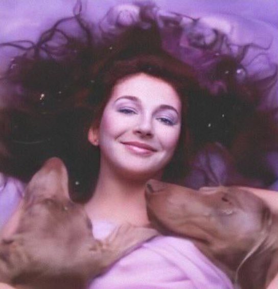 outtake shots of kate bush for the hounds of love album cover, 1985 by john carder bush