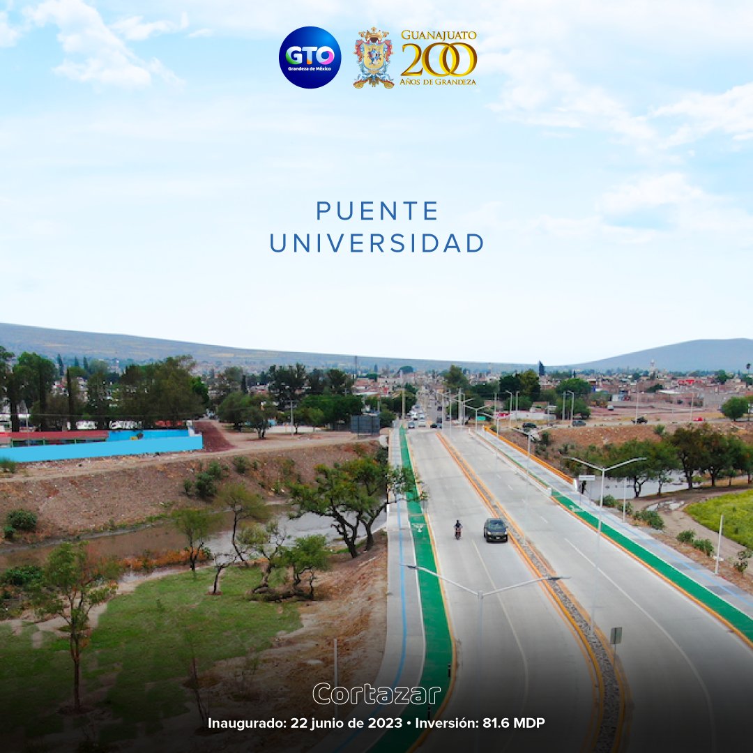 obragobgente's tweet photo. #PostalesSICOM

Puente Universidad, en Cortazar.

#ContigoSí hacemos #ObrasDeGrandeza https://t.co/nOfXOPhu2m