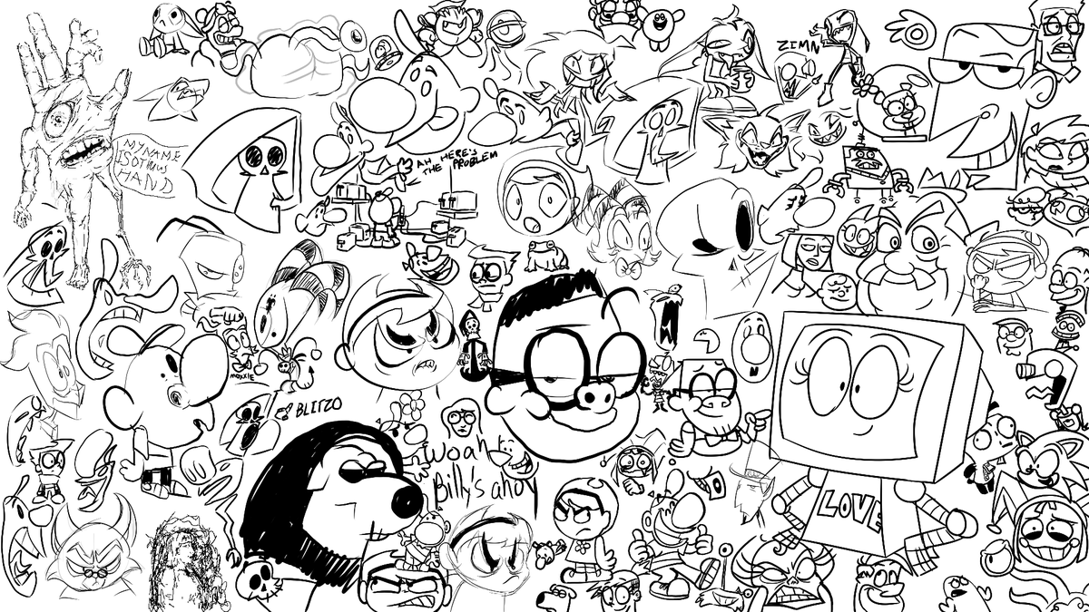 Behind the scenes, discussion and drawing with the Re-Animators ! Check out the video, link in replies!