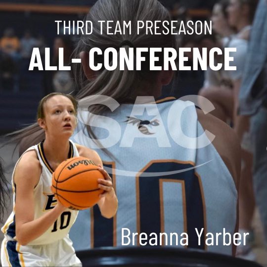 EmoryHenry_WBB's tweet photo. Join us in congratulating Breanna Yarber for making Preseason 3rd Team All-Conference!! https://t.co/Uhv1EAQ5dY