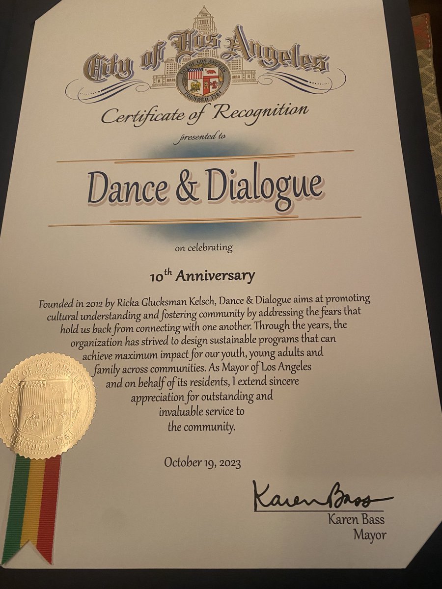 So grateful for the recognition for what we do #4TheKidsofLA!