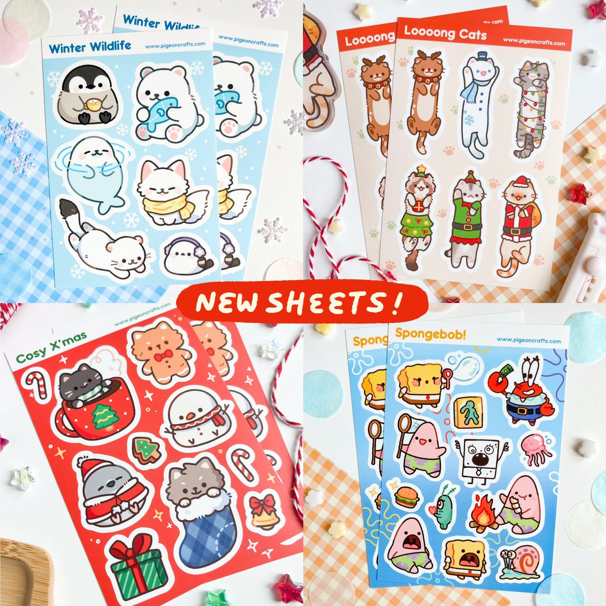 Our sh0p is LIVE!!❄️🎁 

We have lots of new holiday stuff, notebooks, stickers and more✨

🔗https://t.co/Z7JsBceya3 