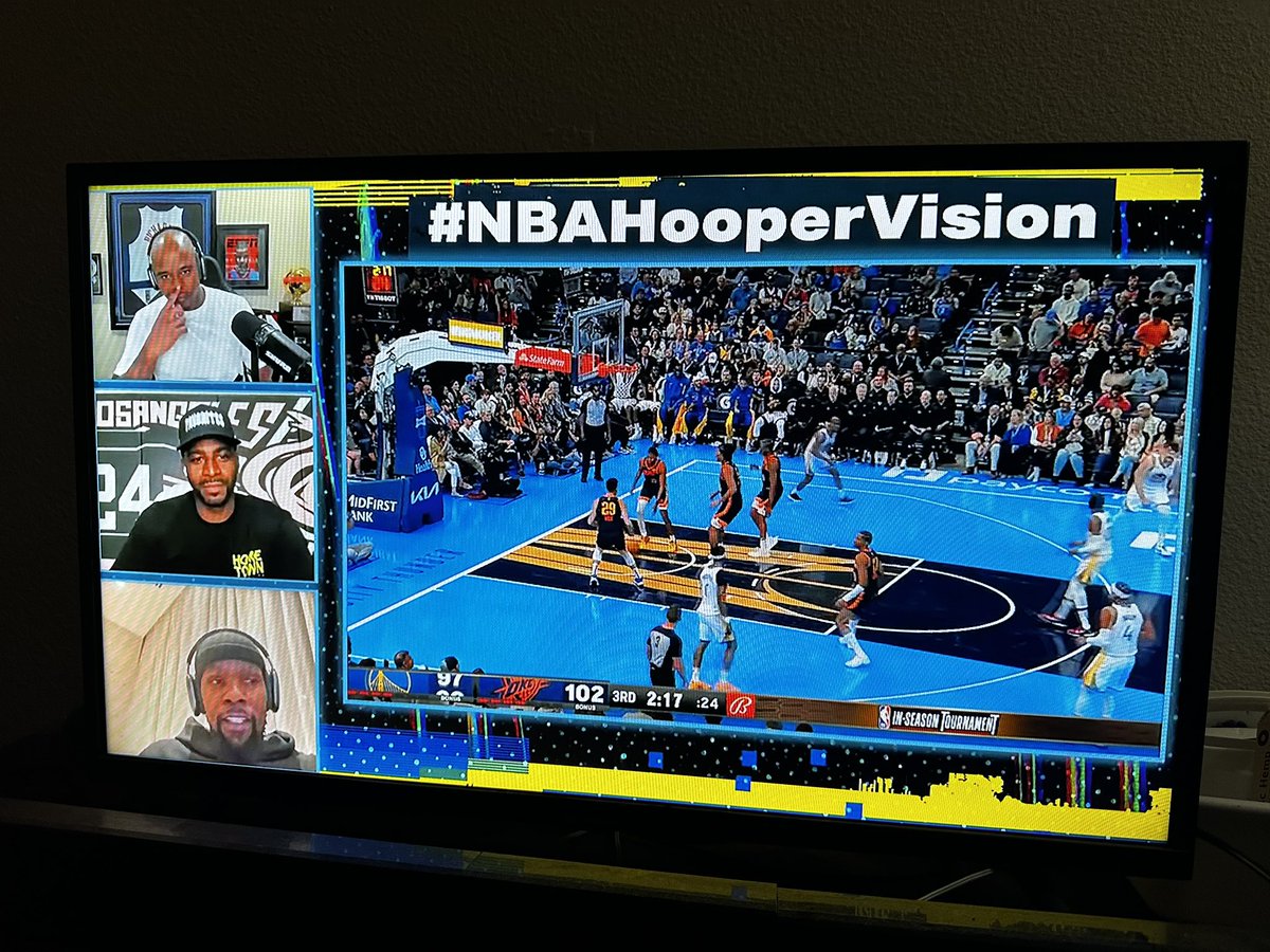 #NBAHooperVision was the best thing nba broadcast has done in awhile. S/o to the OGs man. Yes you are OG status KD.