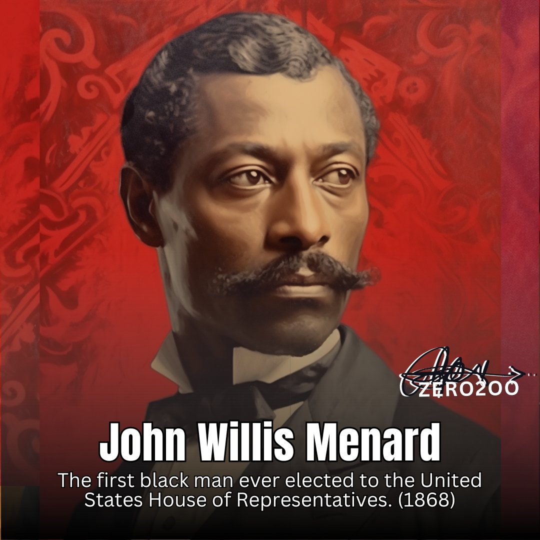 Day 276-Today, we remember the first Black person elected to the U.S. Congress. His historic journey serves as an inspiration for us all. Let's continue to work toward a more inclusive and equitable future. #JohnWMenard #Trailblazer #LegendsInLivingColor