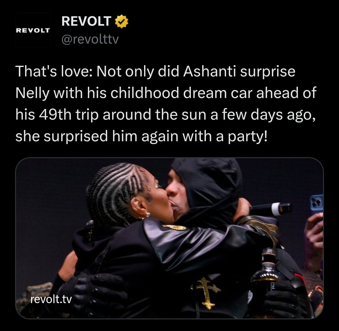 Awww they look so happy! @ashanti and Nelly @revolttv #CelebrityCouples #Celebs that's definitely LOVE 💕