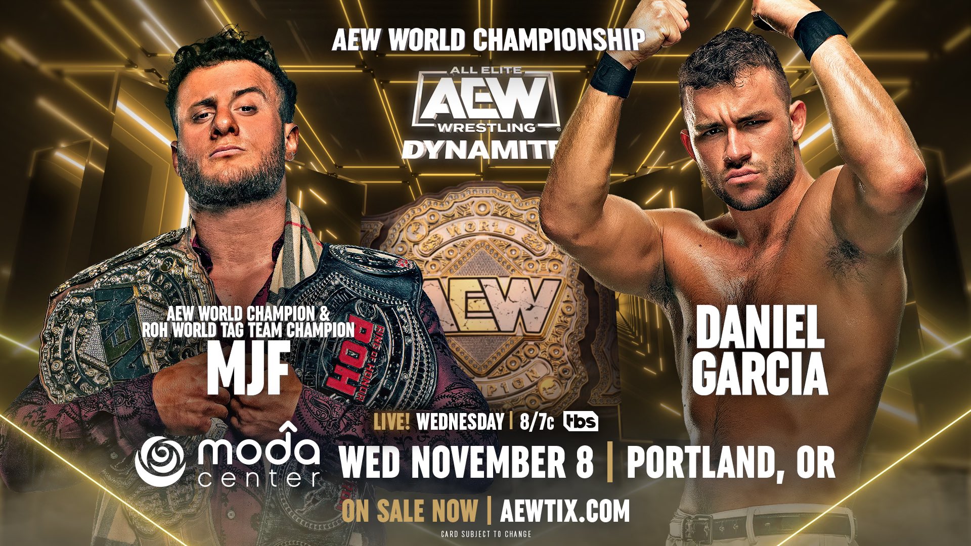 Card for AEW Week 11/811/11 DANCING FOR CHAMPIONSHIPS!! Freakin