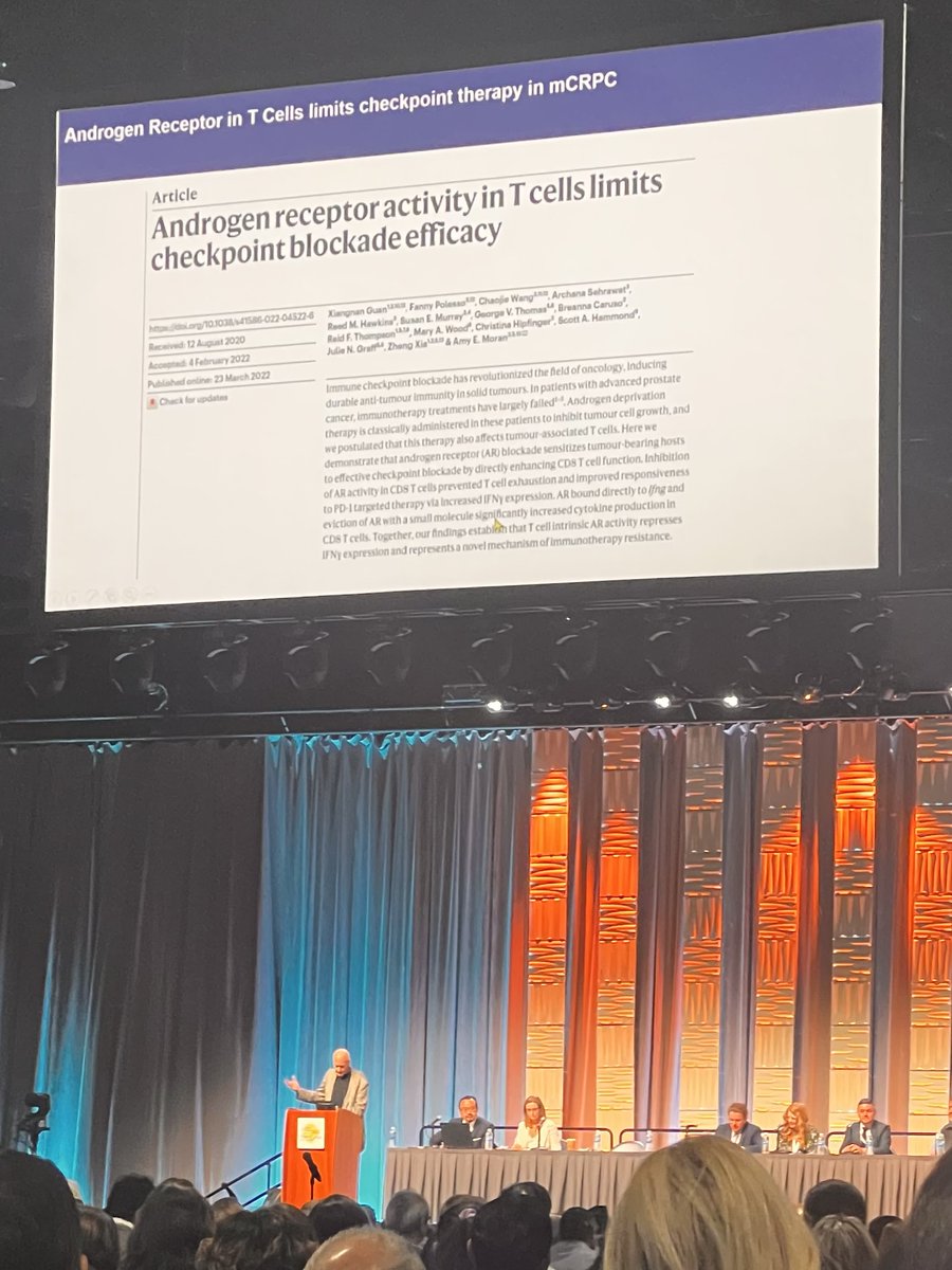 Thank you @carlhjune for the shoutout today @sitcancer #SITC2023! We look forward to seeing how targeting AR can improve CART for mCRPC! @OHSUKnight @JessicaHawleyMD
