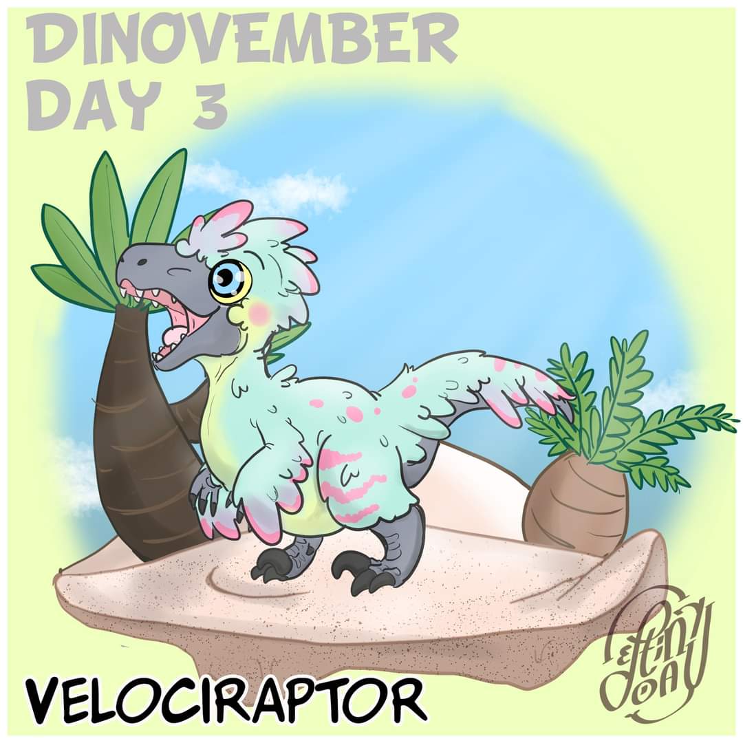 deptionary's tweet image. day 3 of #dinovember  today i draw #velociraptor 
he is so fluffy and full of feather XD

#paleoart #paleoartist #paleontologyart #dinosaurart #dinoart #prehistoricart #dinosaur #dinoart #dinoartist #dinosaurart #dinosaurartwork #prehistoric #prehistoricanimals