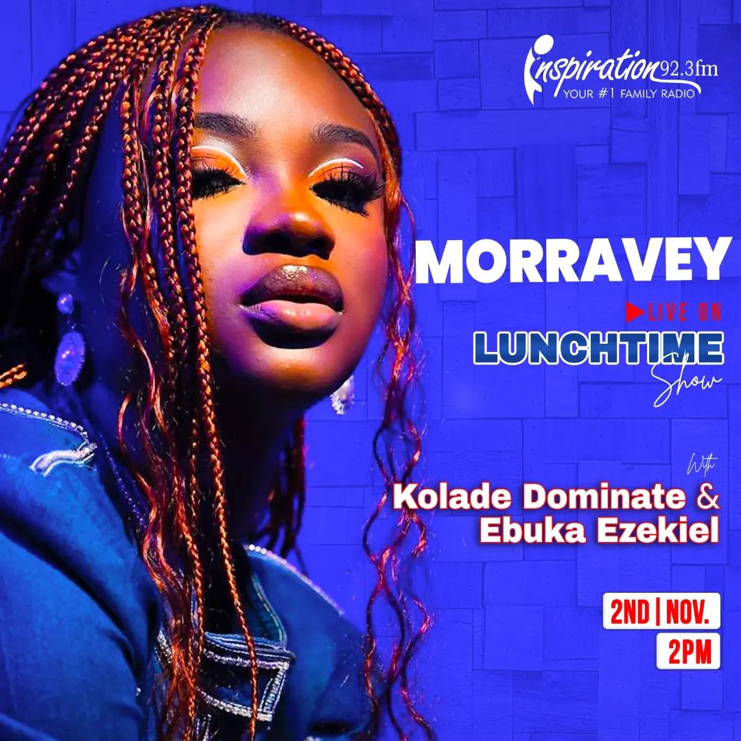 🩷🩷🩷 Morravey 

#morravey #afrobeats #afrobeatmusic #nigeriamusic #radio #lunchtime #YourNo1FamilyRadio