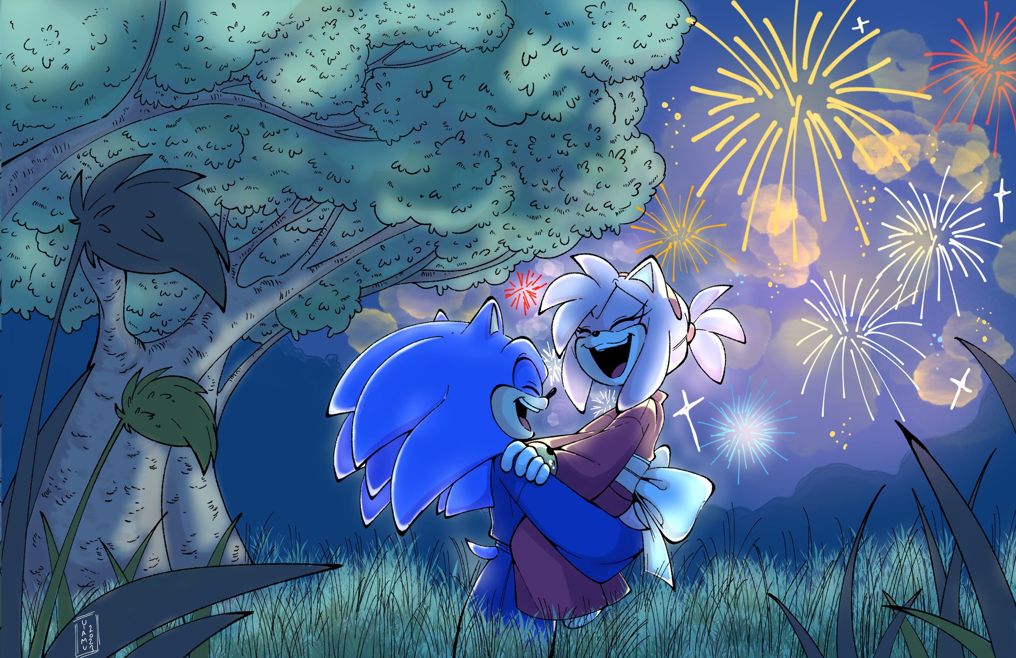 SonAmy fanart in 2023  Sonic fan art, Sonic art, Hedgehog art