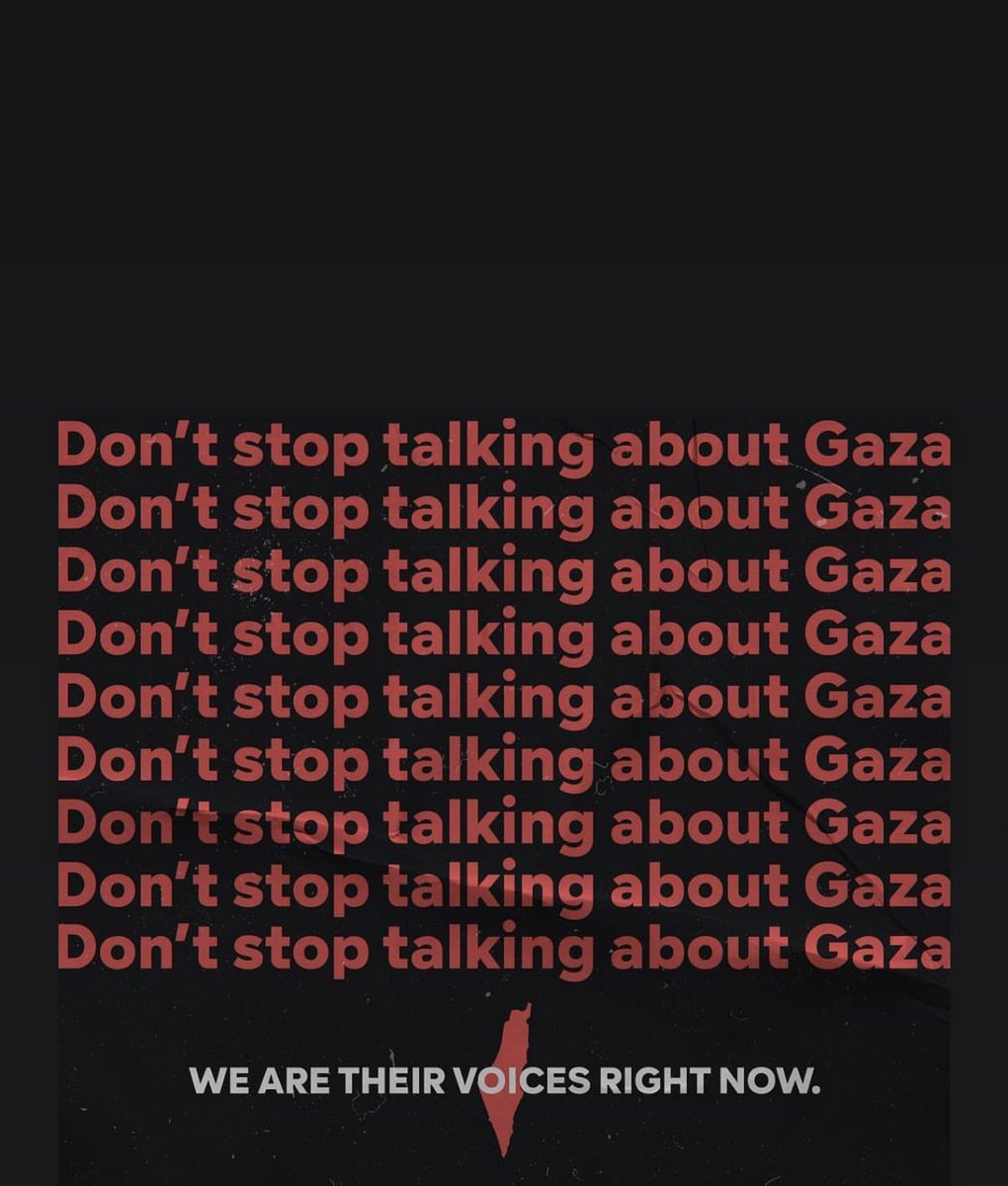 AliHashimSmith1's tweet photo. Reminder; don't stop talking about Gaza 🇵🇸 https://t.co/rOYwl4tVaX