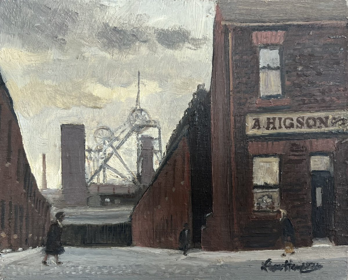 Recently sold through the gallery this little gem of a painting by the late British artist Roger Hampson. 

#rogerhampson #cornershop #derharoutuniangallery #art #artist #artwork #painter #painting #oilpainting #fineart #twentiethcenturyart #northernart