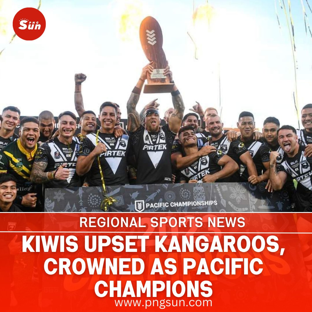 The New Zealand Kiwis today left the Australia Kangaroos scoreless in the inaugural Pacific Cup final at home-soil Hamilton 30-0 and have them crowned as the champions. 

Meanwhile, PNG Kumuls will re-meet the Fiji Bati tomorrow in Port Moresby. 

Image: NRL.COM