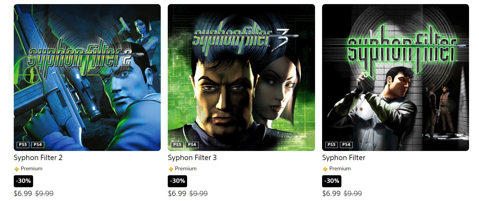 Syphon Filter 3' has been rated for release on PS4 and PS5