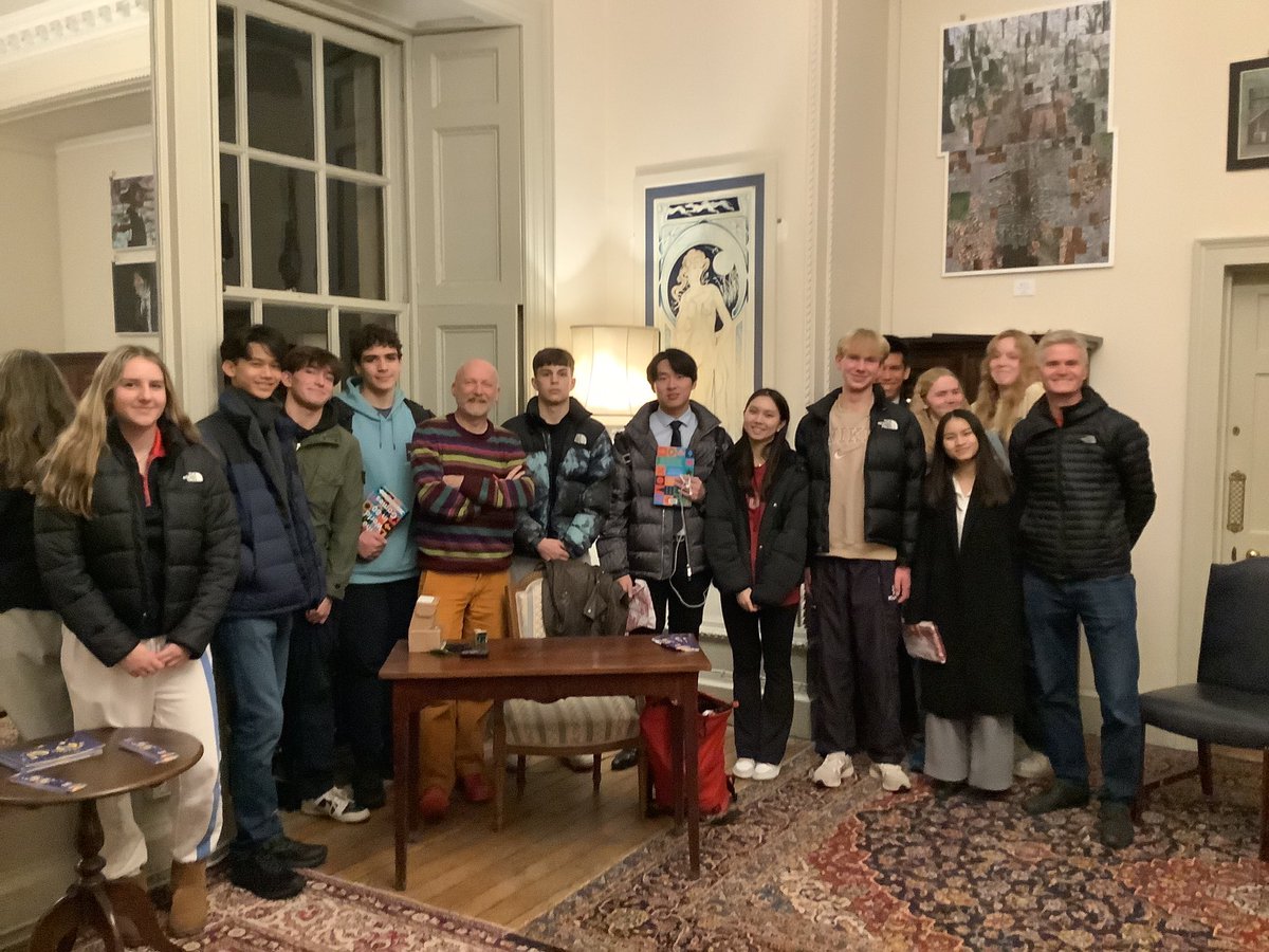 Students met Marcus du Sautoy at Wells Festival of Literature.