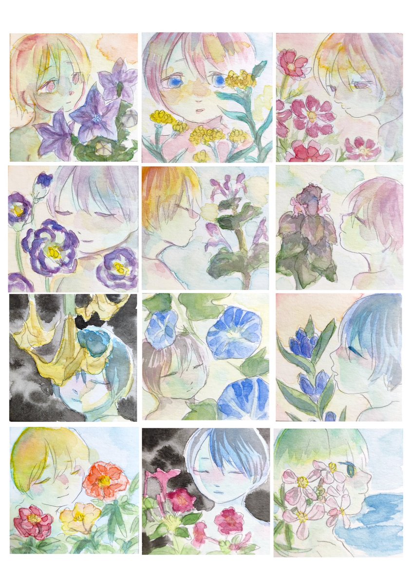 #三連休はフォロワーさんが増えるらしい いろんな画材を使いたいお年頃です!