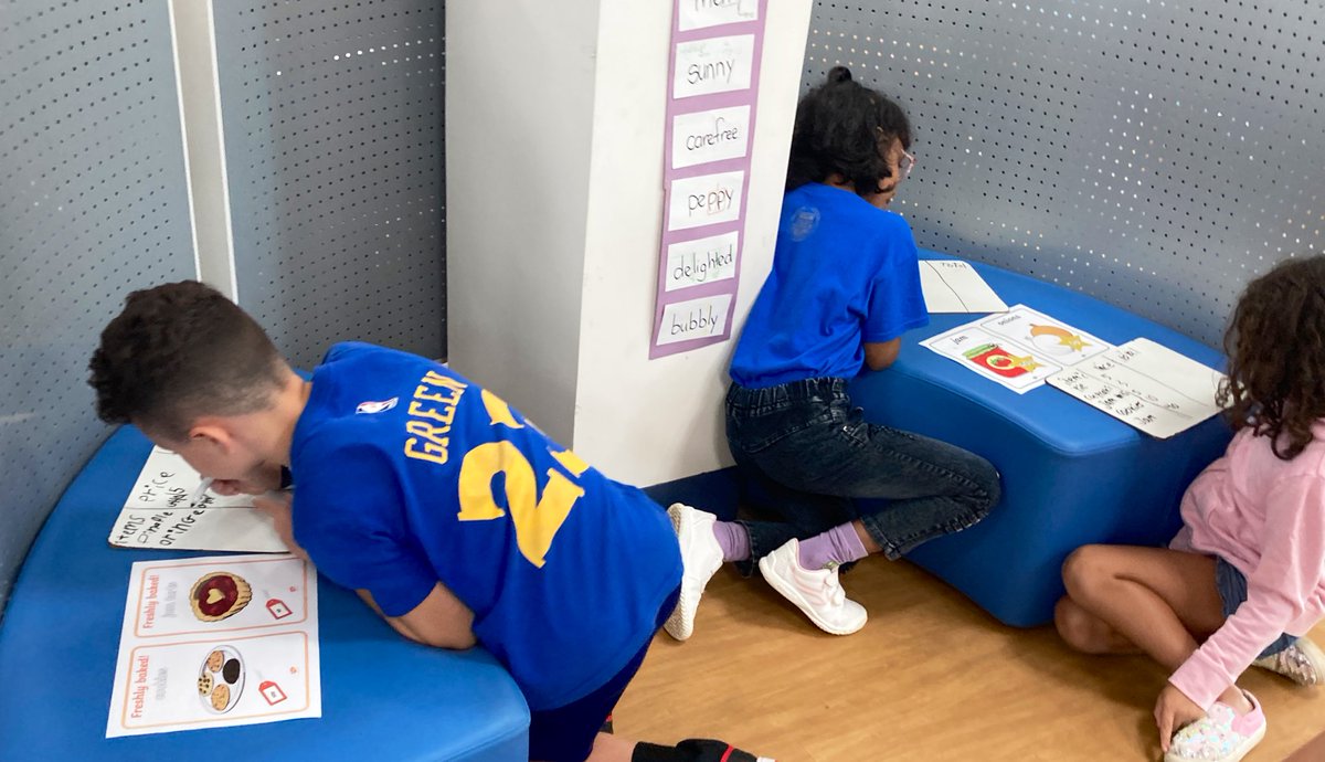 Integrating math and UOI- before going on our field trip to buy a “need” and “want”, students practiced working within a set budget, calculating their totals during a role play. They practiced a script to interact with the cashiers; asking to pay and for a receipt at the end.